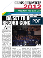 Da Set To Hold Record Congress: 24 November 2012 Morning Edition