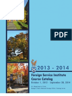 Foreign Service Institute Course Catalog 2013-14