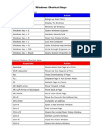 Windows Shortcut Keys