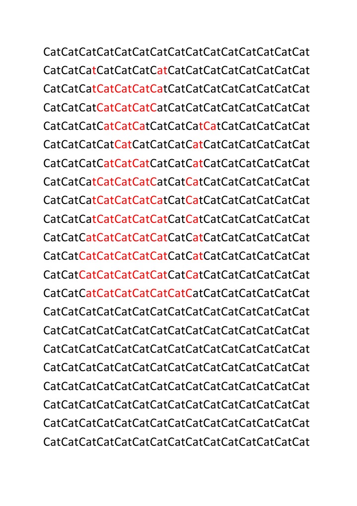 Repetitive Cat Text Analysis | PDF | Home & Garden