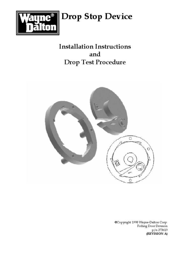 Drop Stop Device Installation Guide | PDF | Door | Screw