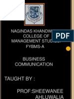 Nagindas Khandwala College of Management Studies. Fybms-A