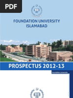 Foundation University Prospectus 2012