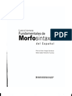 Lecciones Fundamentales de Morfosintaxis Del Español