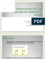 Determinación de Cetonas en Plasma y Orina