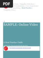 SAMPLE: Online Video: A Best Practice Guide