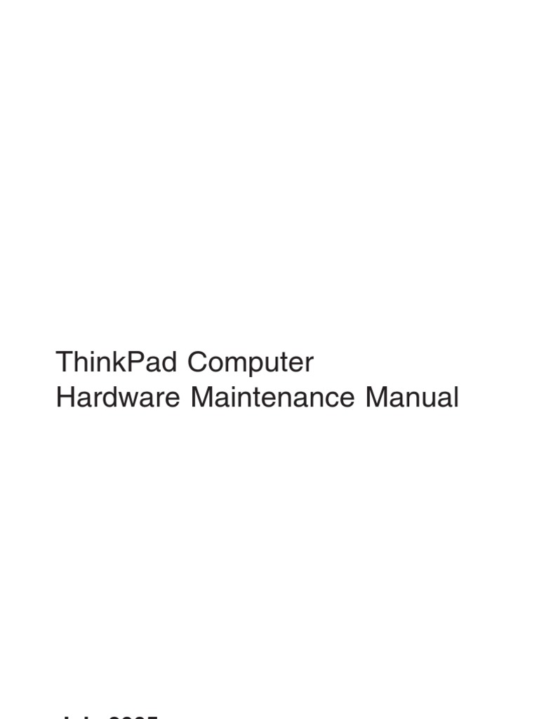 Thinkpad T43 Hardware Service Manual | Electrostatic Discharge | Floppy Disk