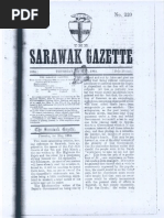 1884 Sarawak Gazette