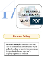 Personal Selling and Sales Management: Hapter