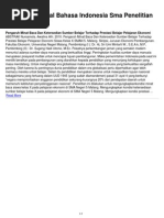 Contoh Proposal Penelitian Kualitatif