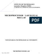 Micro Processor Lab Manual