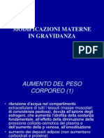 Modificazioni Materne in Gravidanza