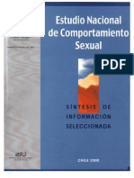estudio nacional de comportamiento sexual - sintesis de informacion seleccionada - 2000 - minsal - chile 