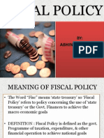Fiscal Policy: Abhinav Abhishek