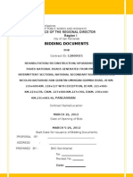 Bidding Documents: Office of The Regional Director Region I