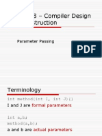 CPSC 388 - Compiler Design and Construction: Parameter Passing