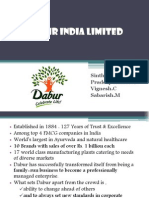 Dabur India Limited: Sinthu.S Pradeep Kumar.C Vignesh.C Sabarish.M