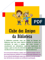 Cartaz Clube Dos Amigos Da Biblioteca