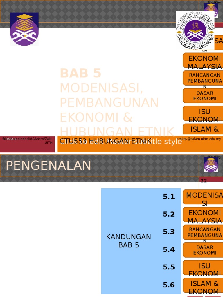 Bab 5 Hubungan Etnik Modenisasi Pembangunan Ekonomi Hubungan Etnik Pdf
