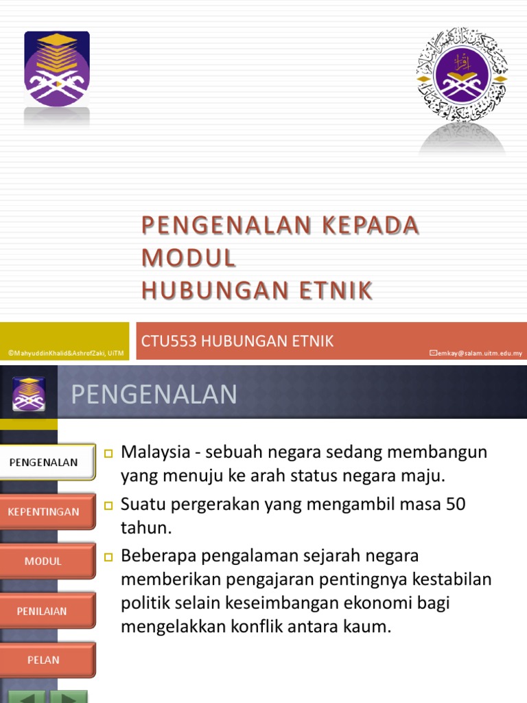 Hubungan Etnik Pengenalan Pdf