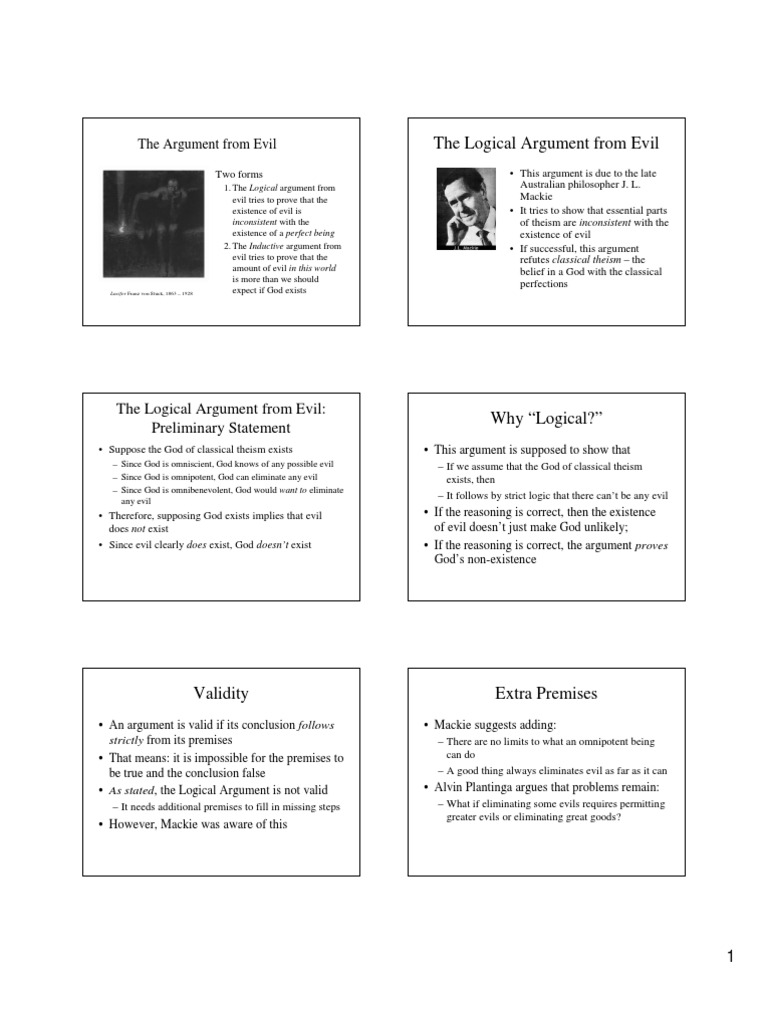 Argumentative Essay: The Problem Of Evil