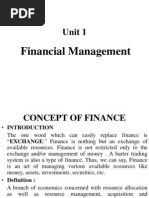 Unit 1: Financial Management