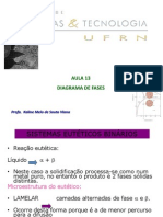 Aula 13 Diagramas de Fases