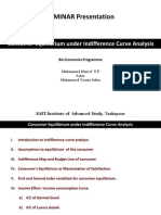 SEMINAR Presentation: Consumer Equilibrium Under Indifference Curve Analysis