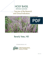 A Research Review of Holy Basil