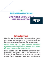 Lec1-Crystalline Structure of Metals and Allotropy