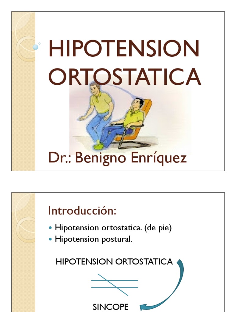 HIPOTENSION ORTOSTATICA