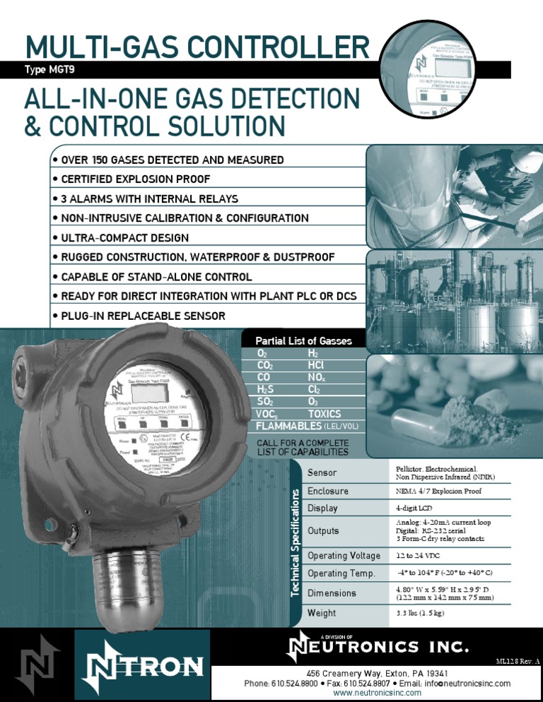 Multi-Gas Controller MGT9 Overview | PDF