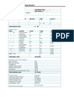 Sample Job Costing