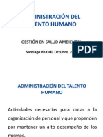 Clase 10 - 11. Administración Del Talento Humano