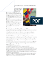Derechos Fundamentales de Los Pueblos Indígenas en La Constitución de La República Bolivariana de Venezuela