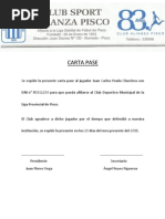 Carta Solicitud de Prestamo