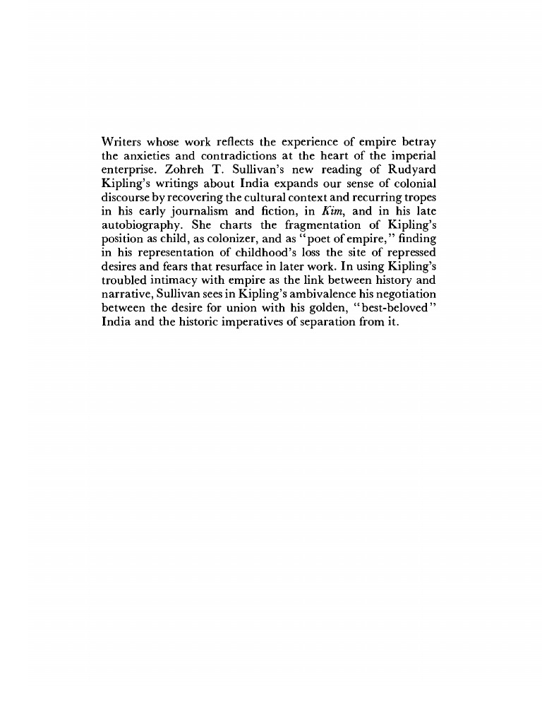 Rudyard Kipling Essay on