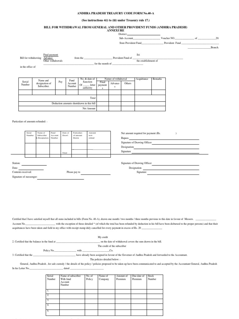 APTC form40AGPF Accountant Insurance