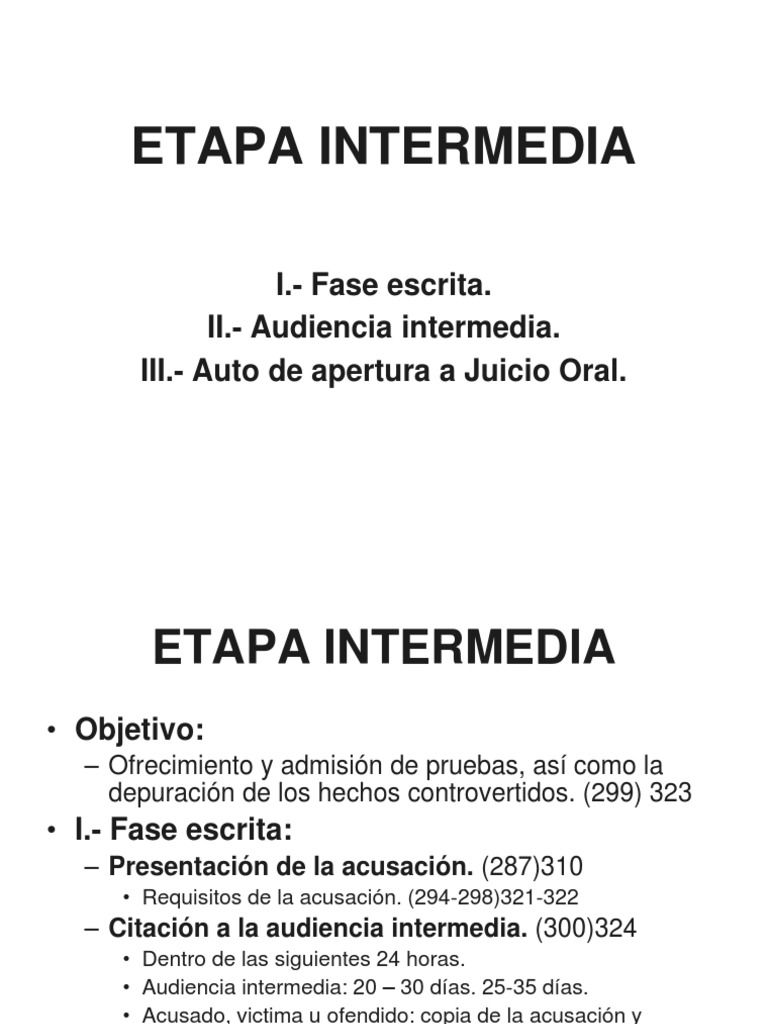 Etapa Intermedia