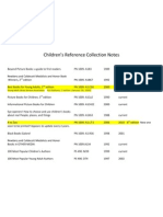 LCC - Childrens Reference Collection - Notes