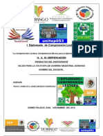 FORMATO PRODUCTOS DIPLOMADO COMPRENSIÓN LECTORA UVM CAM Unitep053 ATP FJIR LXB