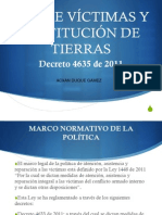 Presentacion de La Decreto Ley 4635 Del 2011 de Victmas Afrocolombianas