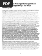 Download Contoh Proposal Ptk Dengan Penerapan Model Pembelajaran Kooperatif Tipe Nht Untuk Pembelajaran by sdinpressahulau SN114425395 doc pdf