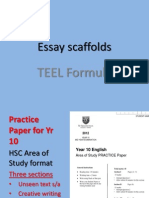 Essay Scaffolds