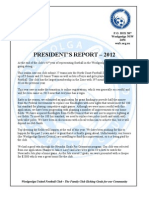 Presidents Report 2012