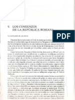 Los Origenes de Roma C. 1000 - 264 A.C - Tema 9: Los Comienzos de La Republica Romana