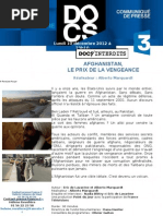Communique de Presse Afghanistan LE PRIX DE LA VENGEANCE