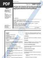 Download NBR 12214 NB 590 - Projeto de Sistema de Bombeamento de Agua Para Abastecimento Publico by leschwanck SN114437272 doc pdf