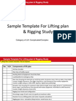 Sample Lifting Plan and Rigging Study
