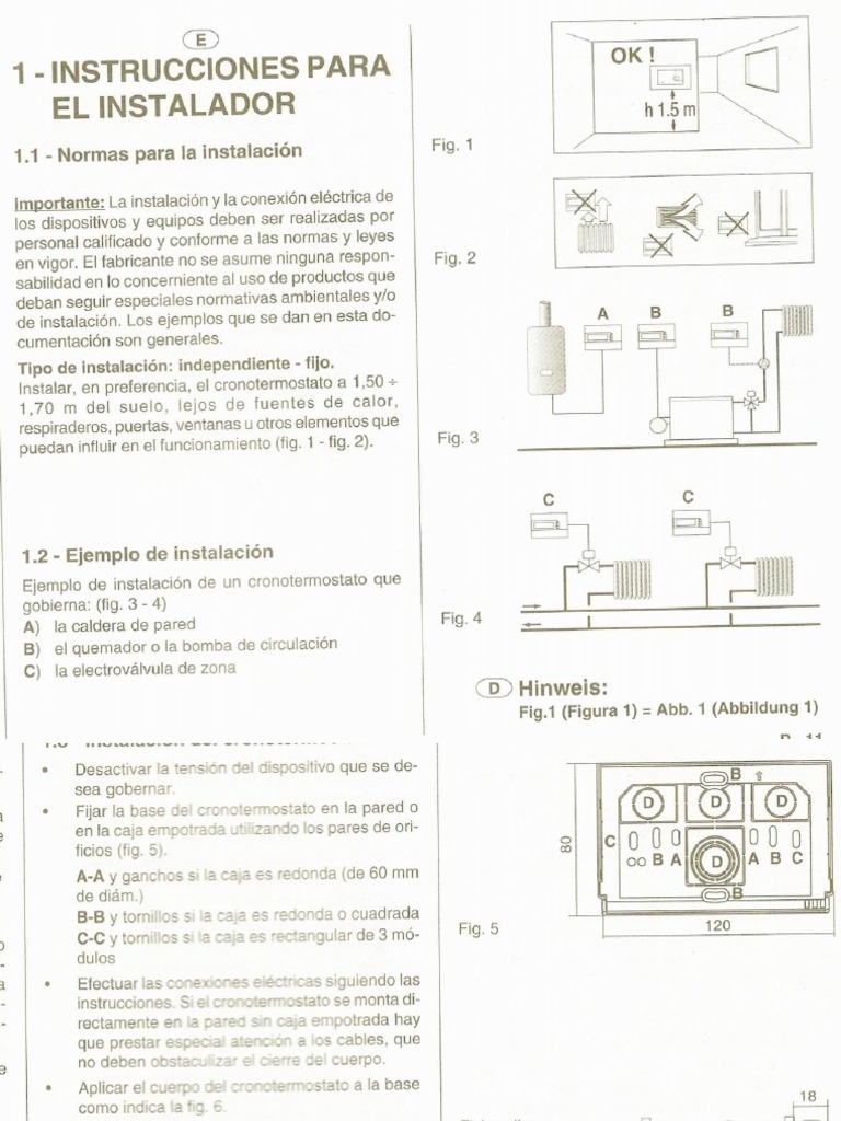 Instrucciones Termostato Perry